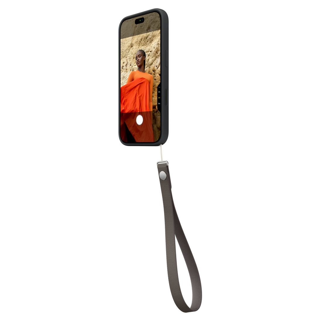 Remen za zapešće APPLE Wrist Strap (reciklirani PET, duljina 391 mm, taupe boja) - MKFC4ZM/A-2