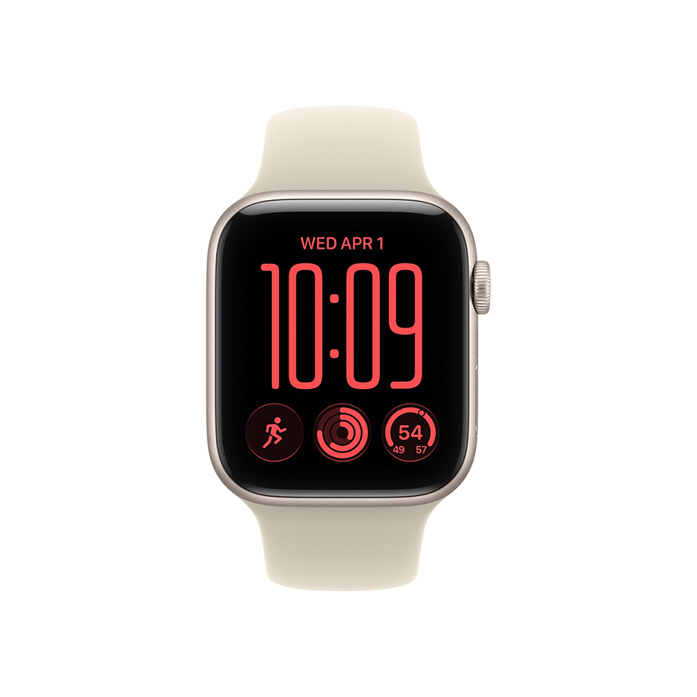 Apple Watch SE3 v2 GPS 40mm Starlight Aluminium Case with Sand Sport Band - S/M-2