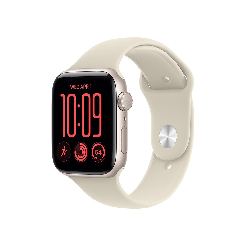 Apple Watch SE3 v2 GPS 40mm Starlight Aluminium Case with Sand Sport Band - M/L