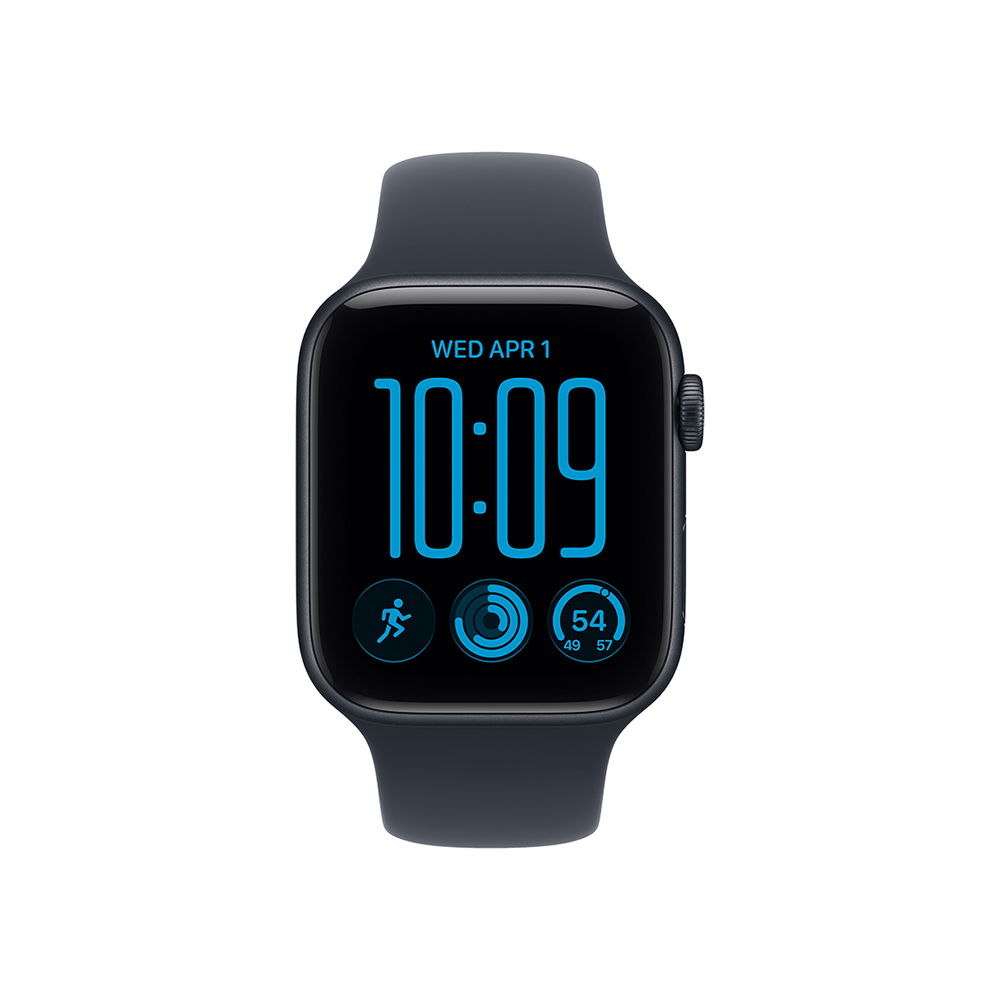 Apple Watch SE3 v2 GPS 40mm Midnight Aluminium Case with Navy Blue Sport Band - M/L-2