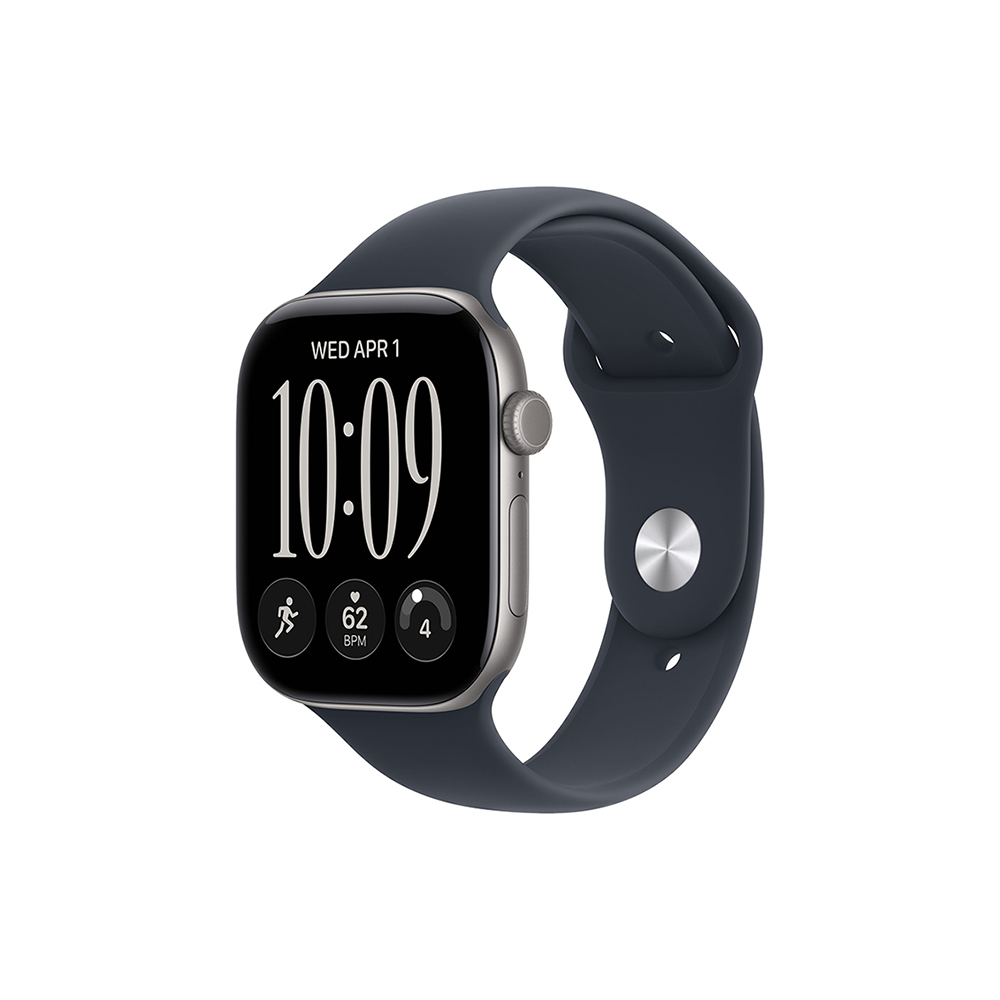 Pametni sat APPLE Watch Series 12 GPS 42mm Space Grey Aluminium Case / Navy Blue Sport Band, S/M (siva)