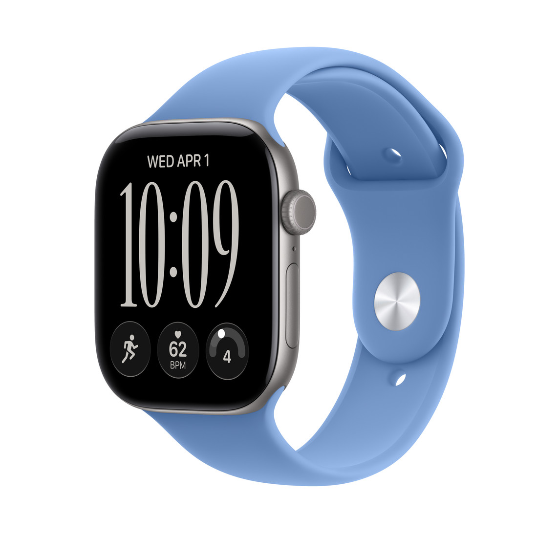 Apple Watch 46mm Sport Band: Wildflower Blue Sport Band - S/M-2