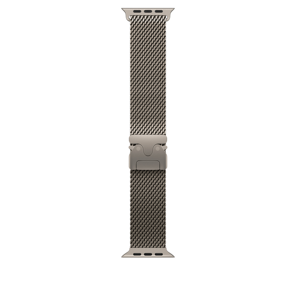 Apple Watch 49mm Milanese Loop: Natural Titanium Milanese Loop - Large-0