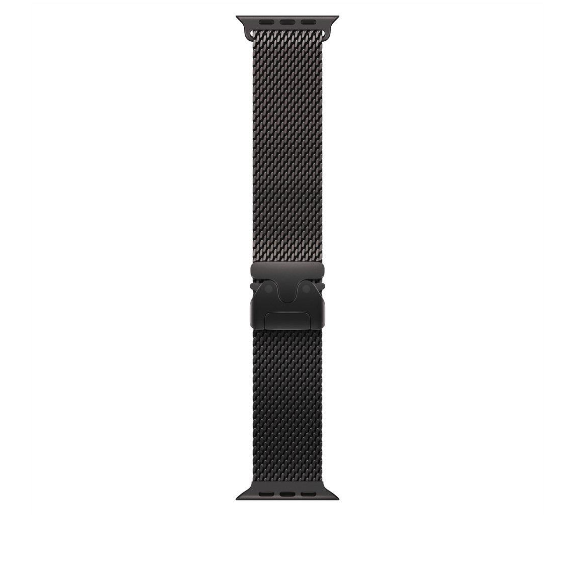 Apple Watch 49mm Milanese Loop: Black Titanium Milanese Loop - Medium-0