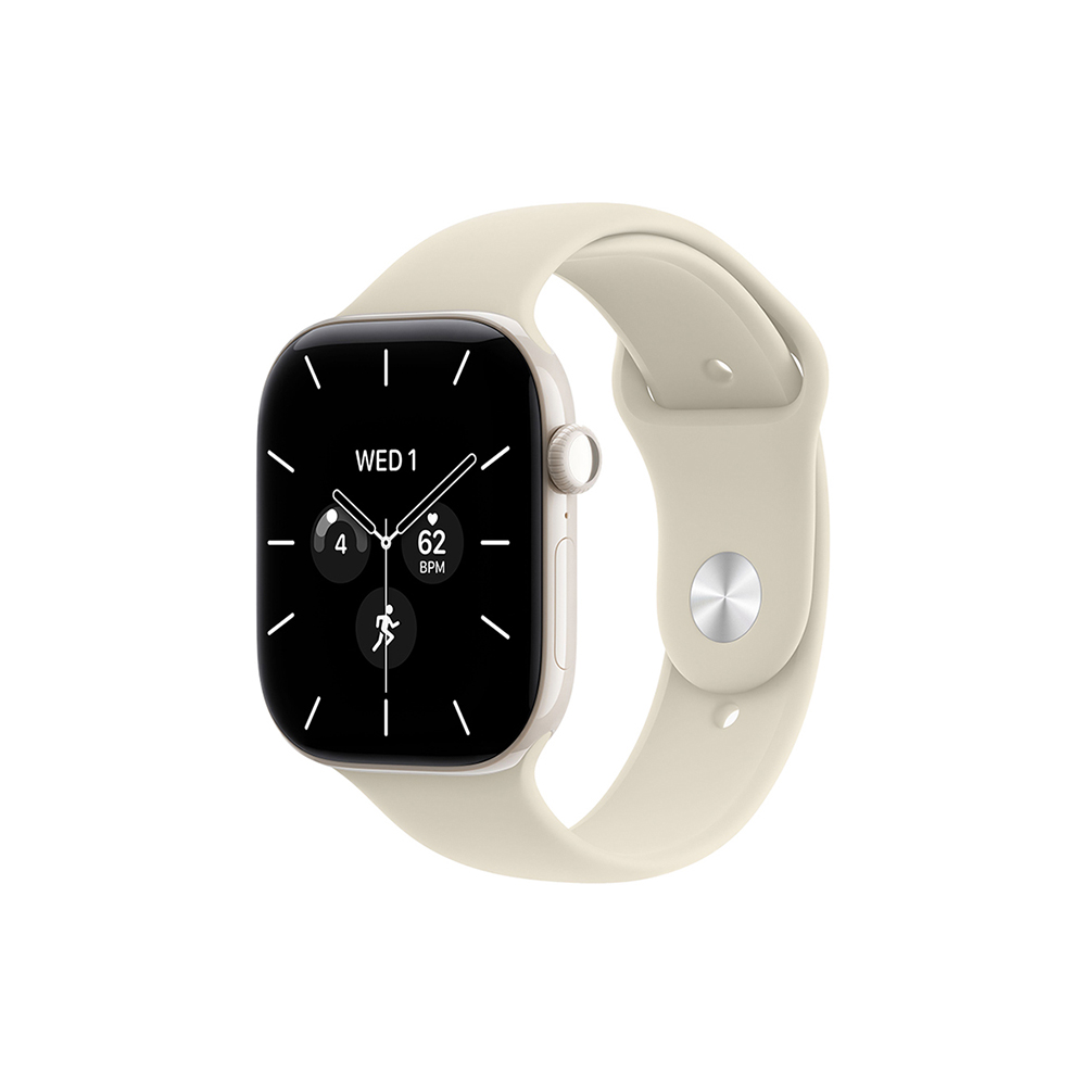 Pametni sat APPLE Watch S12 Cellular 42mm Pearl White Ceramic Case with Sand Sport Band M/L (bijela) - MJGX4WF/A