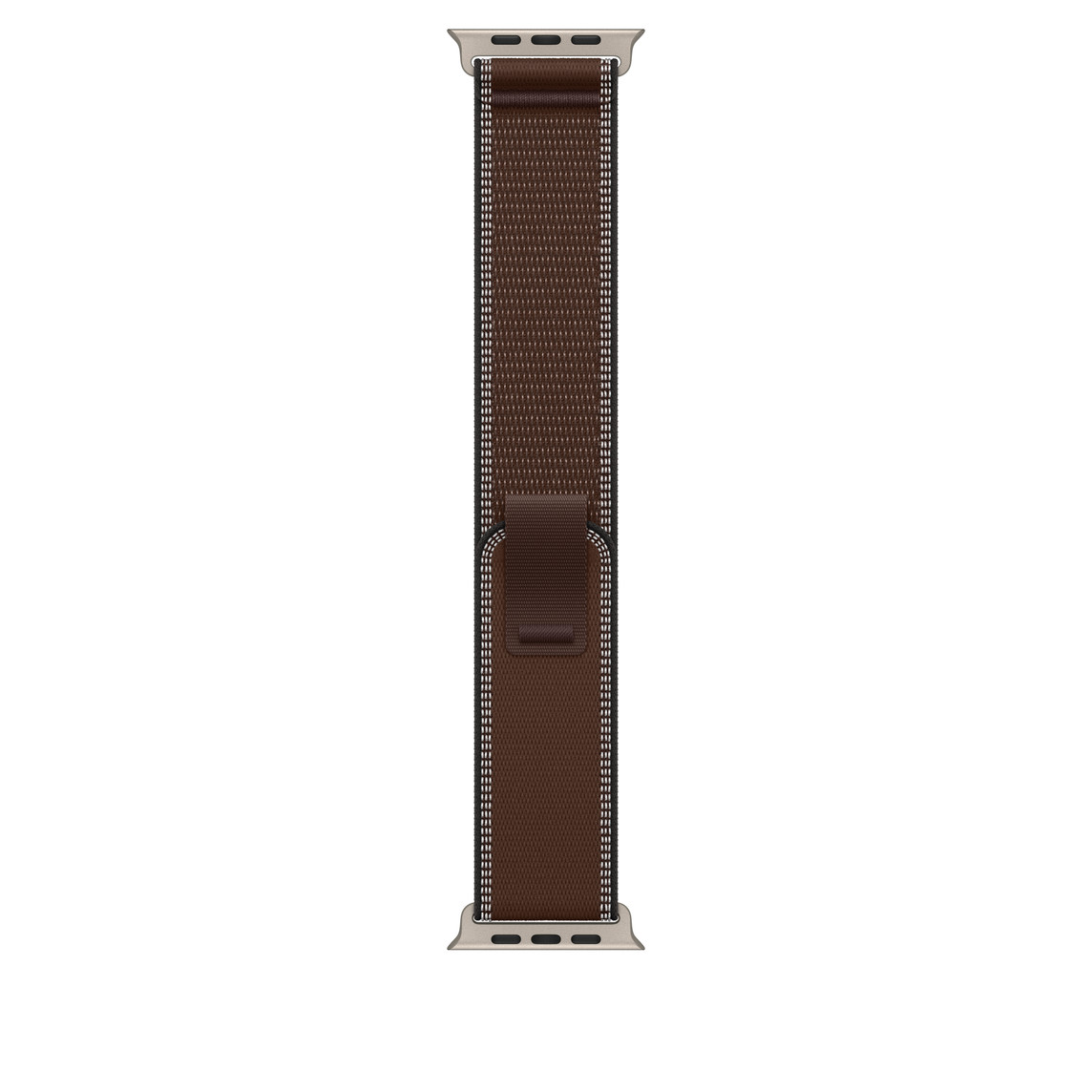 Apple Watch 49mm Titanium Loop: Dark Umber Trail Loop - S/M - Natural Titanium Finish-0