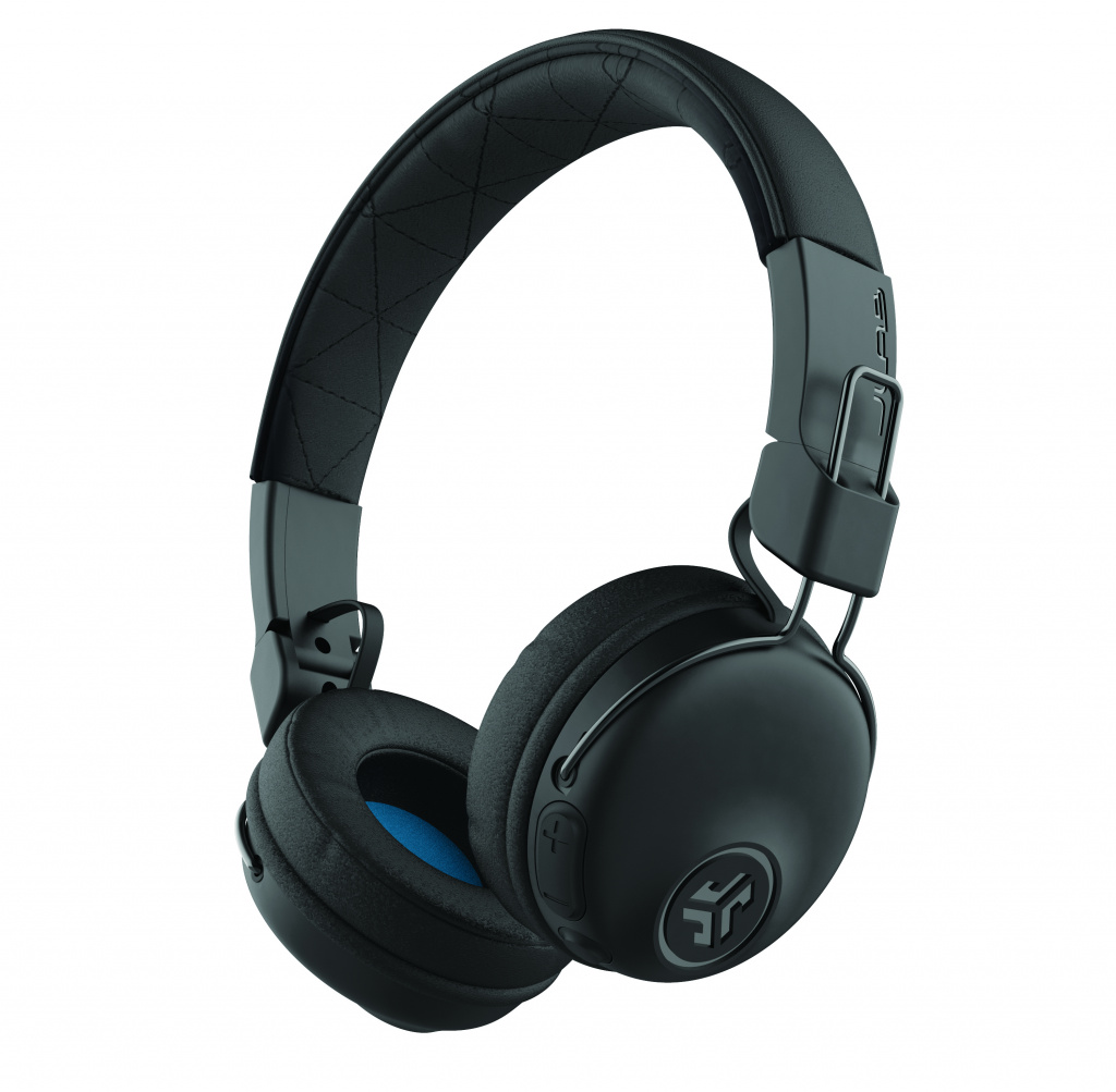 JLAB Studio Wireless On Ear Headphones w USB-A plug - Black