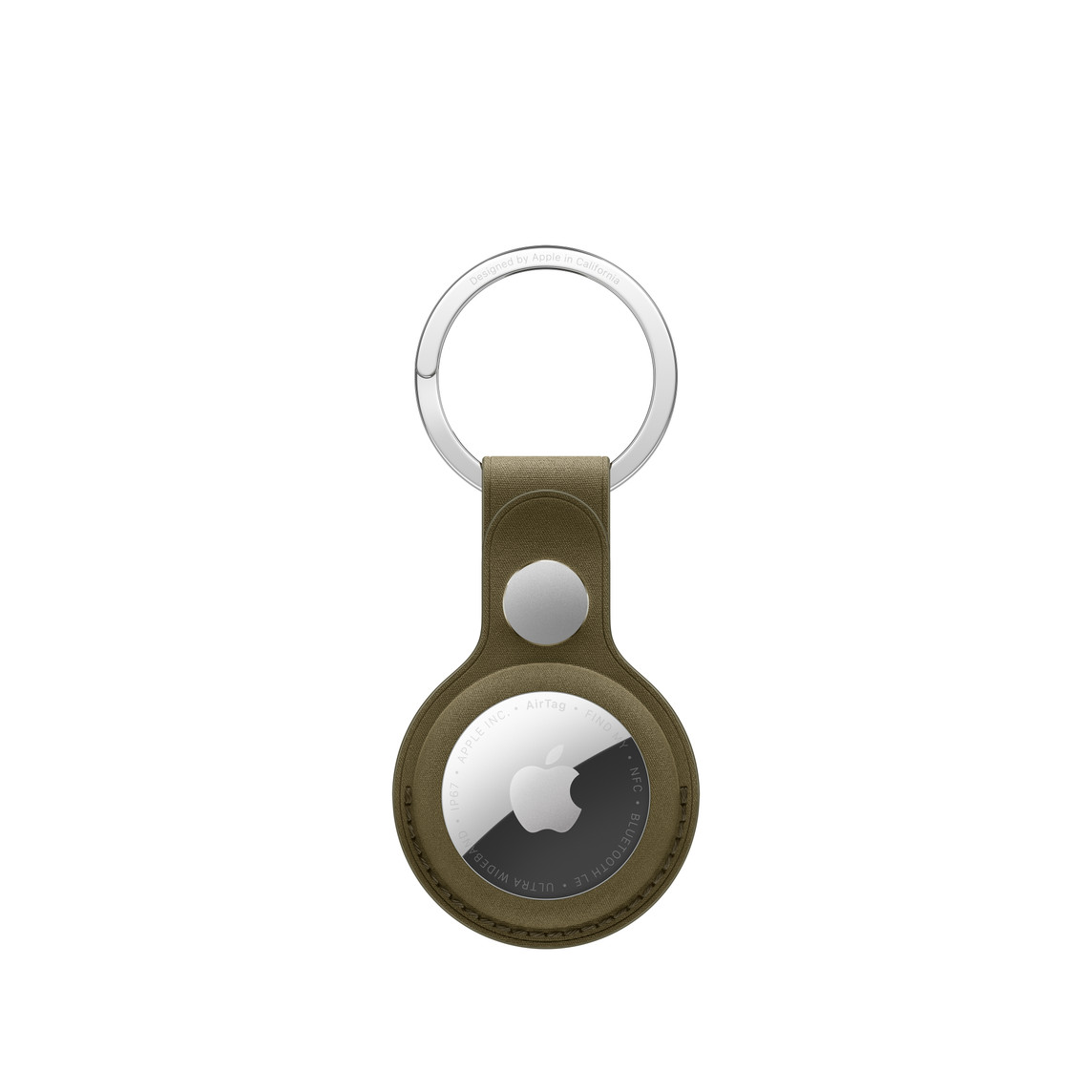Apple AirTag FineWoven Key Ring – Dark Olive
