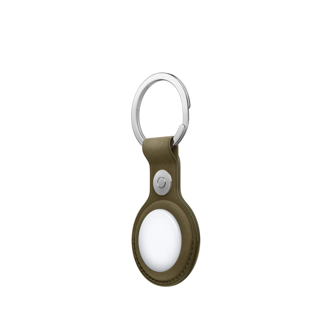 Apple AirTag FineWoven Key Ring – Dark Olive-1