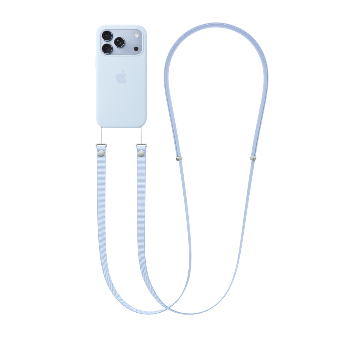Apple Crossbody Strap – Crisp Blue-1