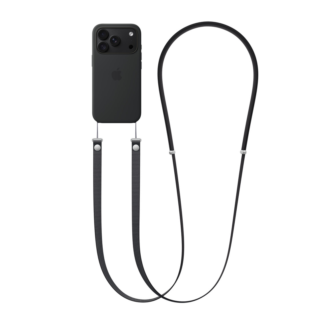 Apple Crossbody Strap – Black-1