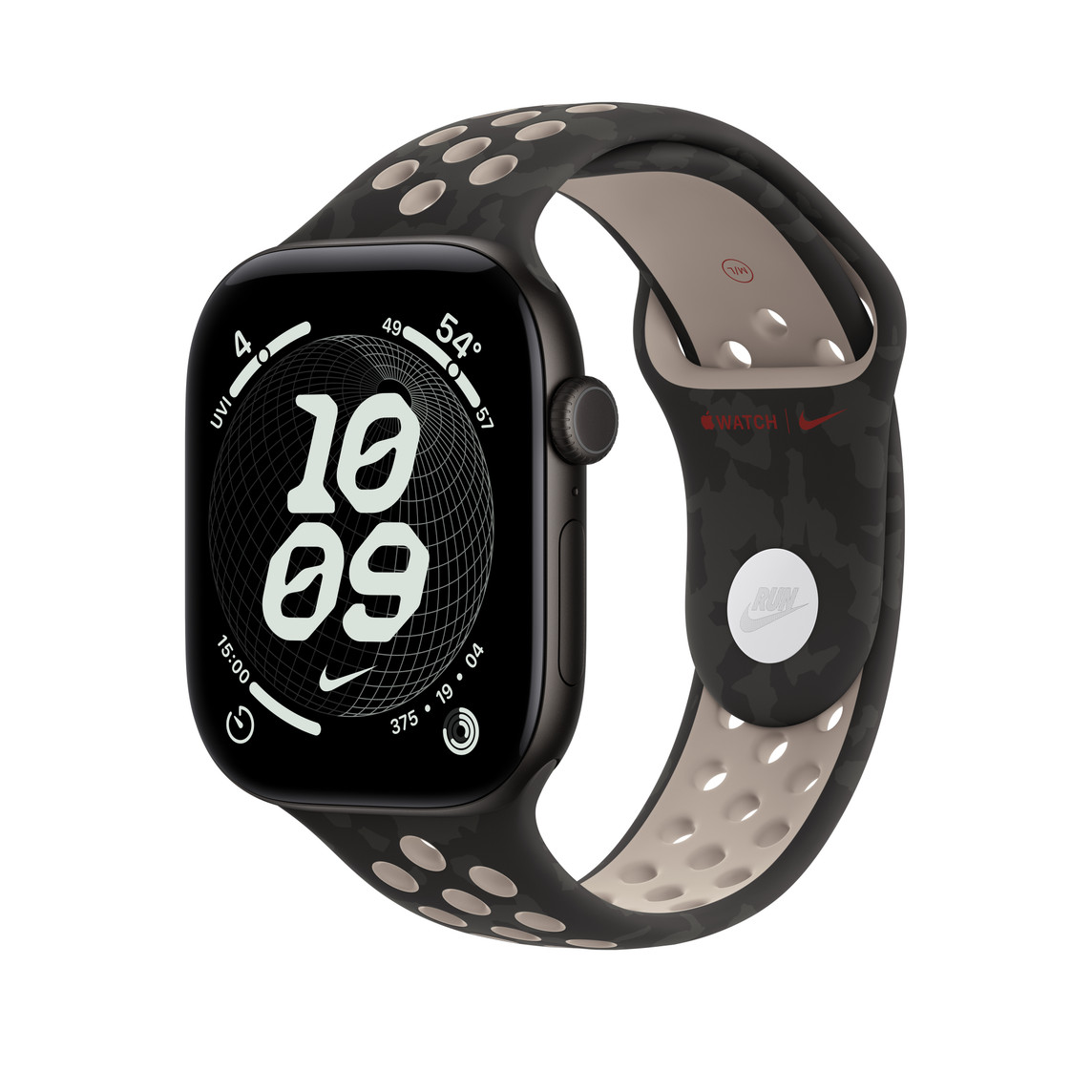 Apple Watch 46mm Sport Band: After Dark Black Nike Sport Band - M/L-1