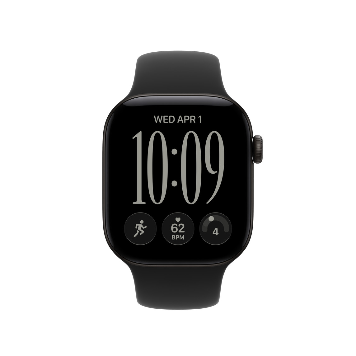 Apple Watch 42mm Sport Band: Black Sport Band - M/L-1