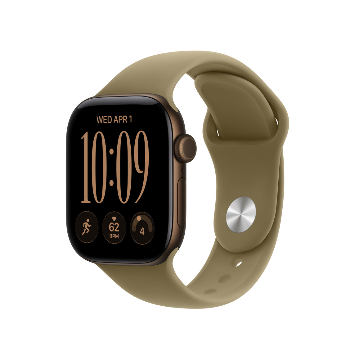 Apple Watch 42mm Sport Band: Olive Sport Band - S/M-2