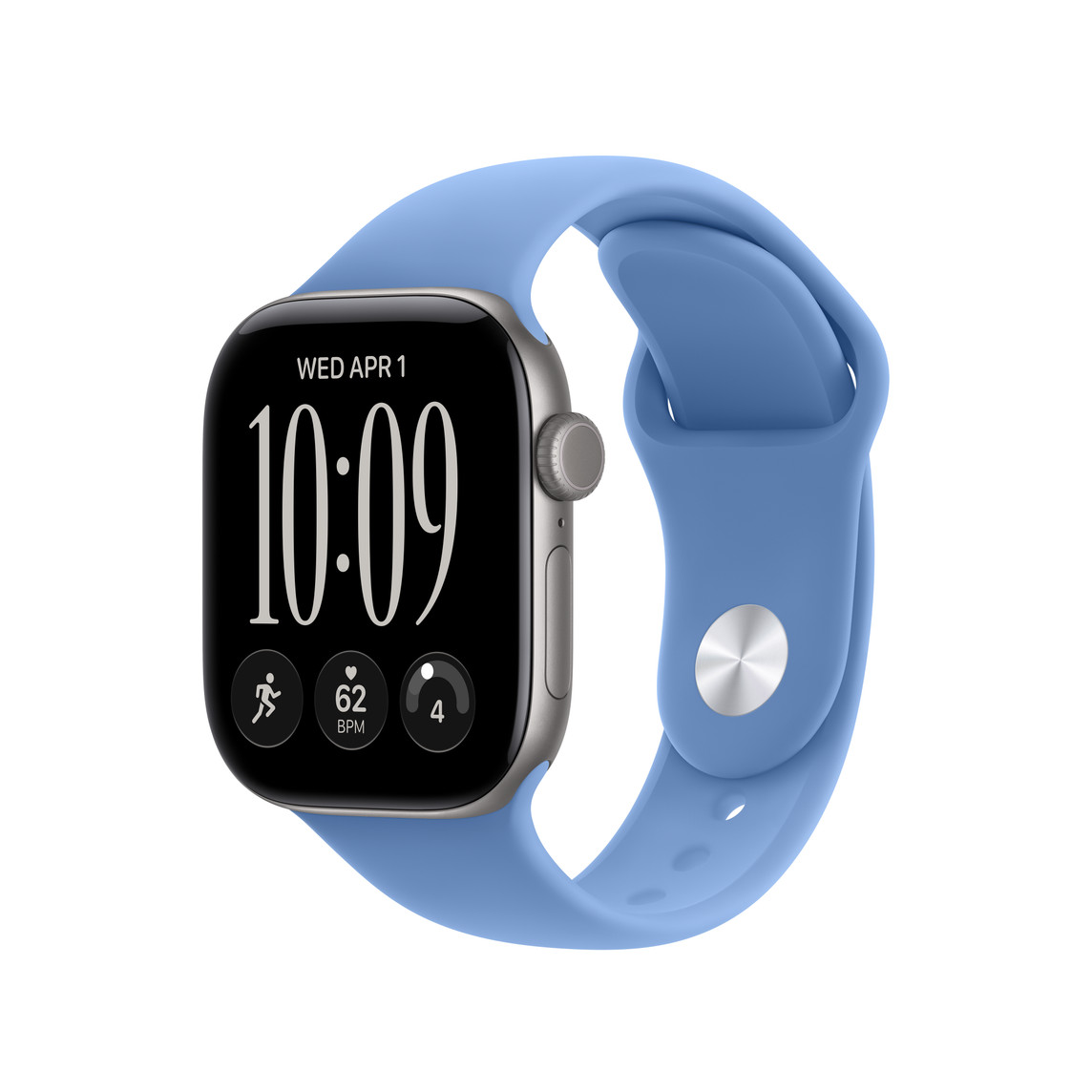 Apple Watch 42mm Sport Band: Wildflower Blue Sport Band - S/M-1