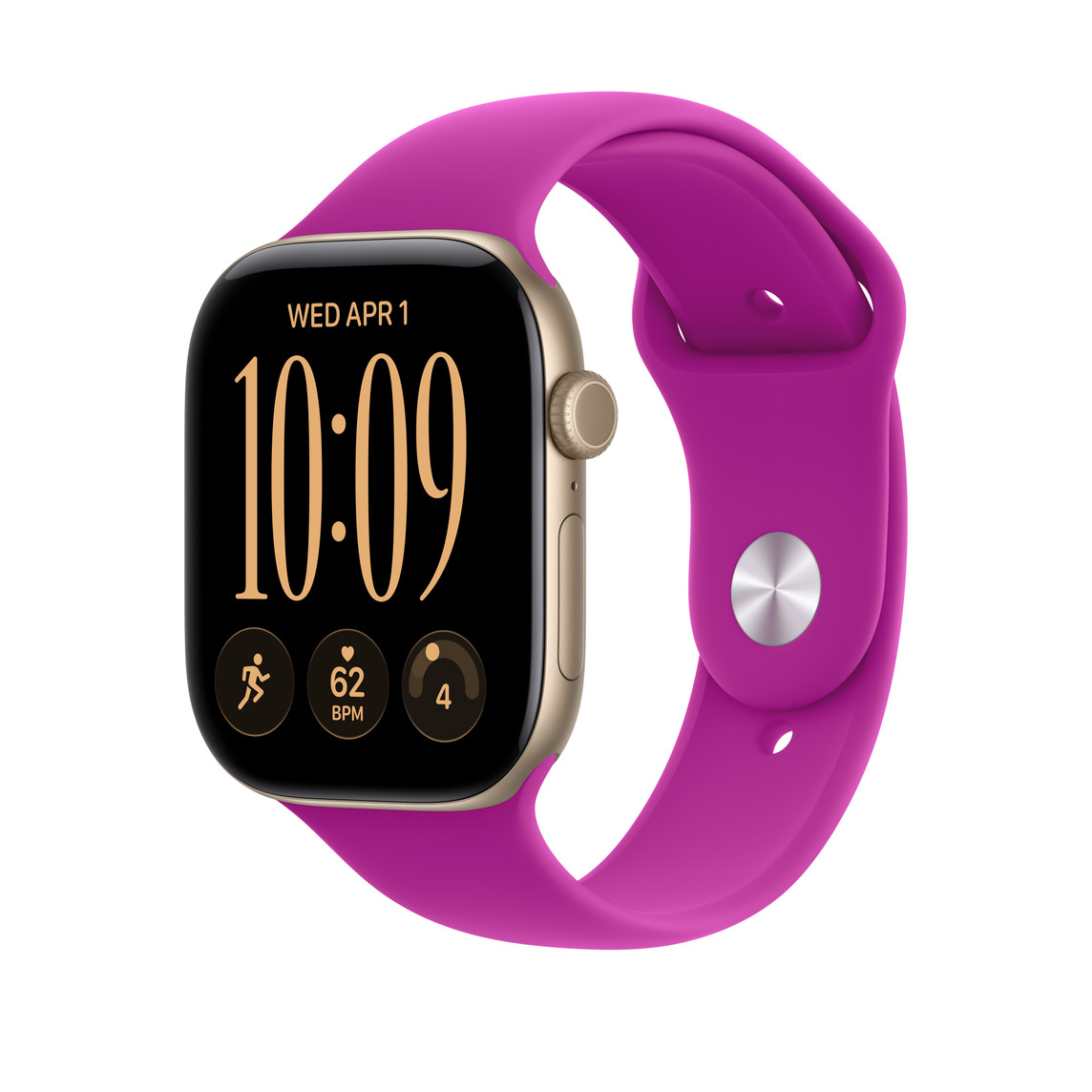 Apple Watch 46mm Sport Band: Magenta Sport Band - S/M-1