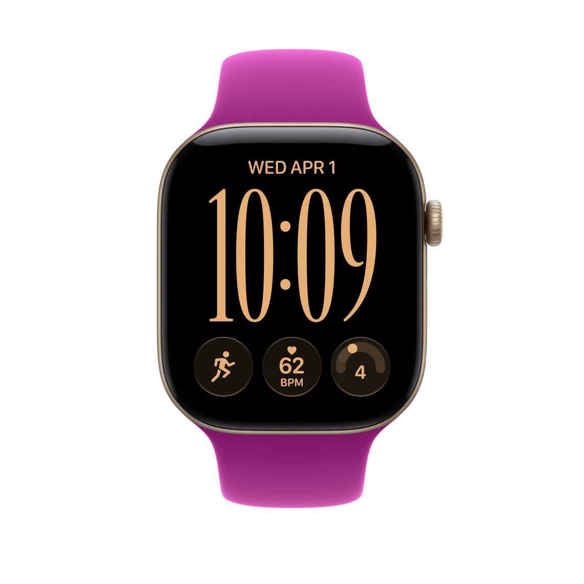 Apple Watch 46mm Sport Band: Magenta Sport Band - S/M-2
