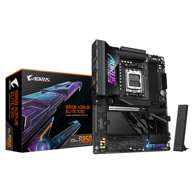 GIGABYTE Mainboard B850 AORUS ELITE X3D - ATX - Socket AM5 - AMD B850-5