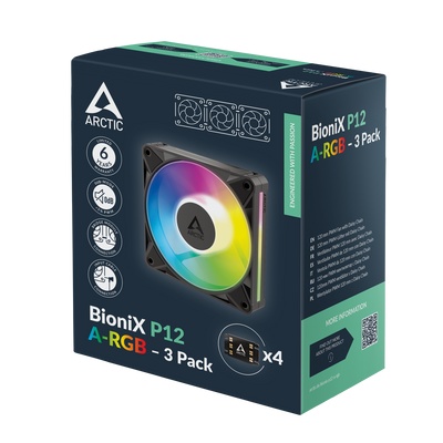 ARCTIC Fan BioniX P12 A-RGB - 12 cm - 3-pack-5