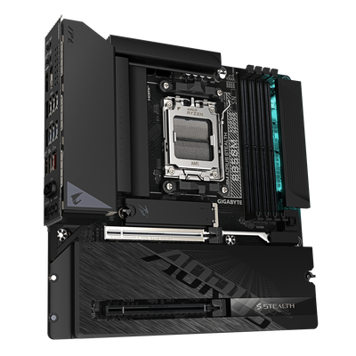 Matična ploča GIGABYTE B850M AORUS STEALTH (AMD B850, AM5, Micro ATX, DDR5, Wi-Fi 7)-1