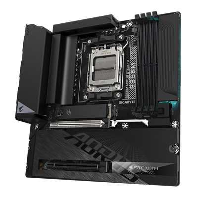 Matična ploča GIGABYTE B850M AORUS STEALTH (AMD B850, AM5, Micro ATX, DDR5, Wi-Fi 7)-2