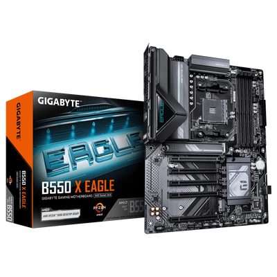 GIGABYTE Mainboard B550 X EAGLE - ATX - Socket AM4 - AMD B550-3
