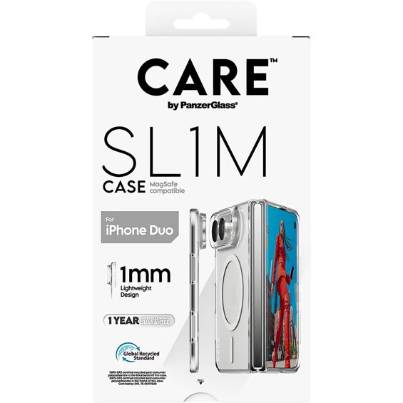 Maskica CARE by PANZERGLASS SL1M MagSafe za iPhone 18 Duo, Transparent-3