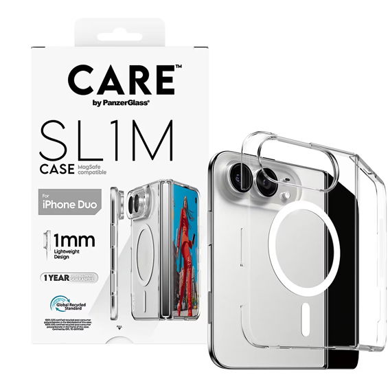 Maskica CARE by PANZERGLASS SL1M MagSafe za iPhone 18 Duo, Transparent-4