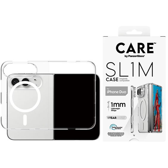 Maskica CARE by PANZERGLASS SL1M MagSafe za iPhone 18 Duo, Transparent-2