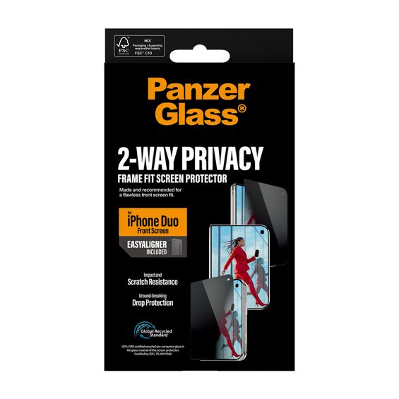 Zaštitno staklo PANZERGLASS Privacy za iPhone 18 Duo, UWF, EasyAligner-2