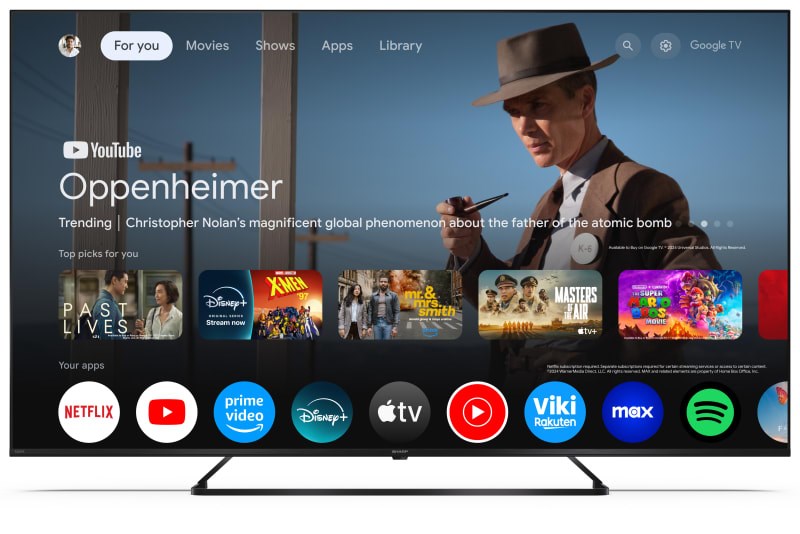 TV SHARP 50HP6265E 50" (QLED 127 cm, 4K UHD, Google TV, HDR10, HLG, Dolby Vision, DVB-T/T2/C/S/S2)-2