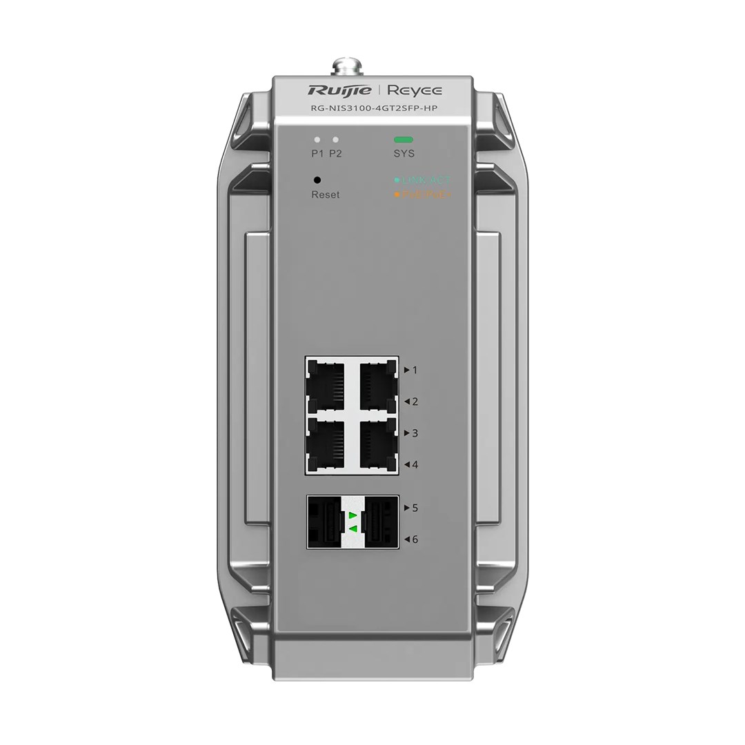 Ruijie Networks RG-NIS3100-4GT2SFP-HP network switch Managed L2 Gigabit Ethernet (10/100/1000) Power over Ethernet (PoE) Grey-3