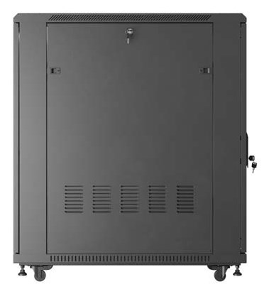 Rack ormar LANBERG FF01-6022-12B 19" 22U (samostojeći, 600 x 1000 mm, staklena prednja vrata, crna boja)