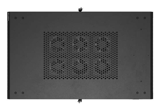Rack ormar LANBERG FF01-6022-12B 19" 22U (samostojeći, 600 x 1000 mm, staklena prednja vrata, crna boja)-4