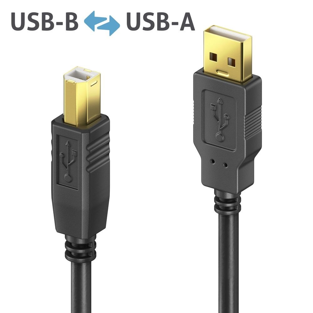 PureLink DS2000-100 USB cable USB 2.0 10 m USB A USB B 0.48 Gbit/s Black-2