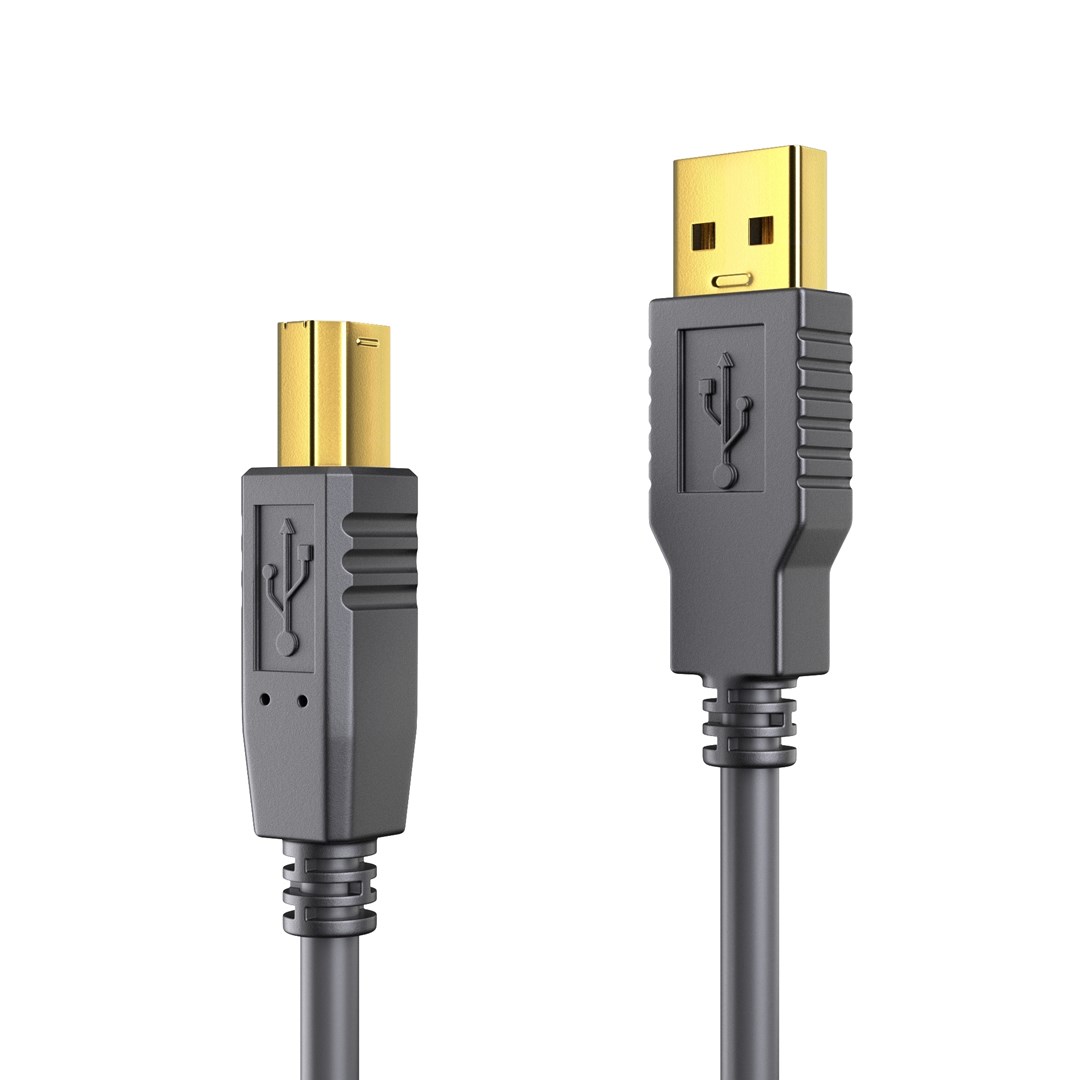 PureLink DS2000-100 USB cable USB 2.0 10 m USB A USB B 0.48 Gbit/s Black-0