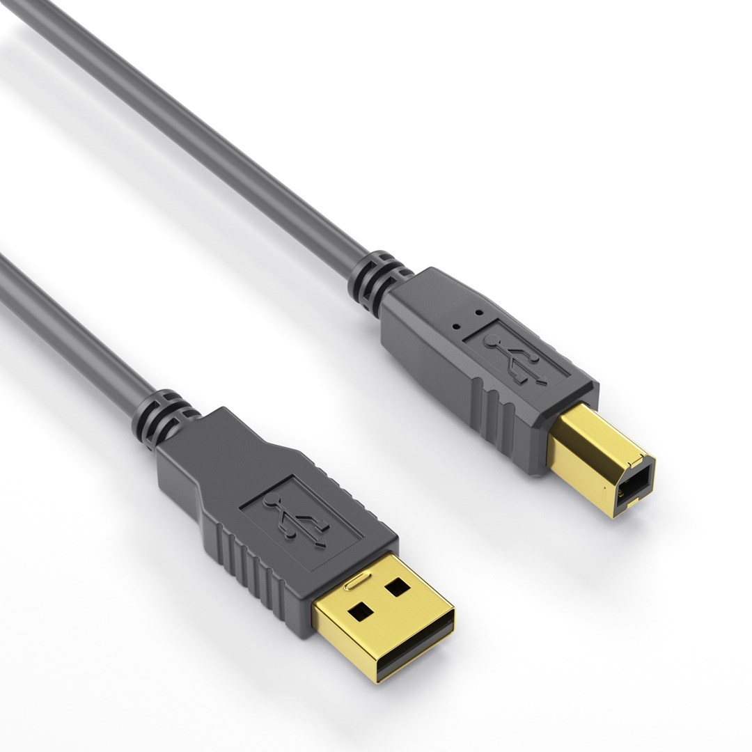 PureLink DS2000-100 USB cable USB 2.0 10 m USB A USB B 0.48 Gbit/s Black-1