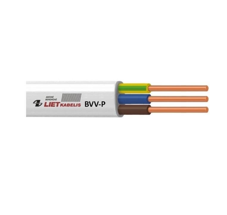 CABLE BVV-P 3X2.5 WHITE 100M