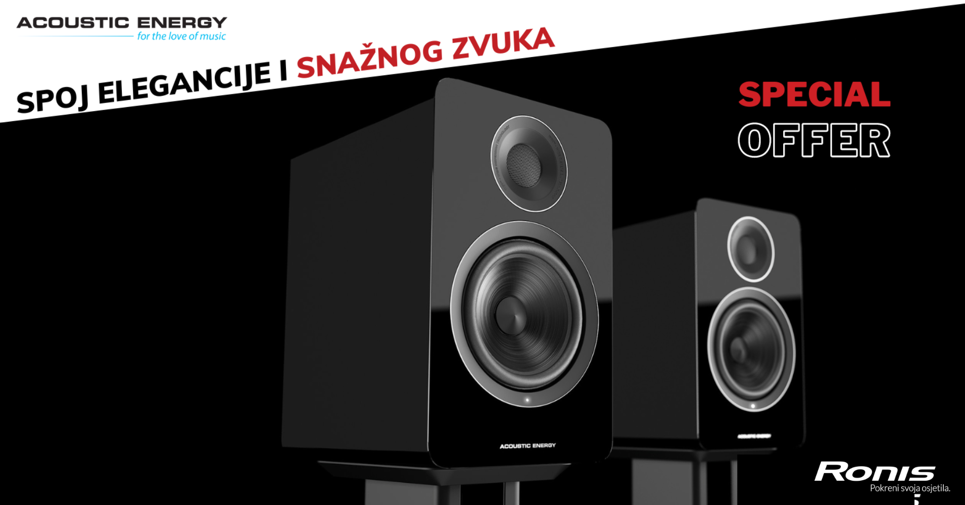 Acoustic Energy akcija! 🎵 Zvučnici koji će oduševiti tvoje uho i oko.