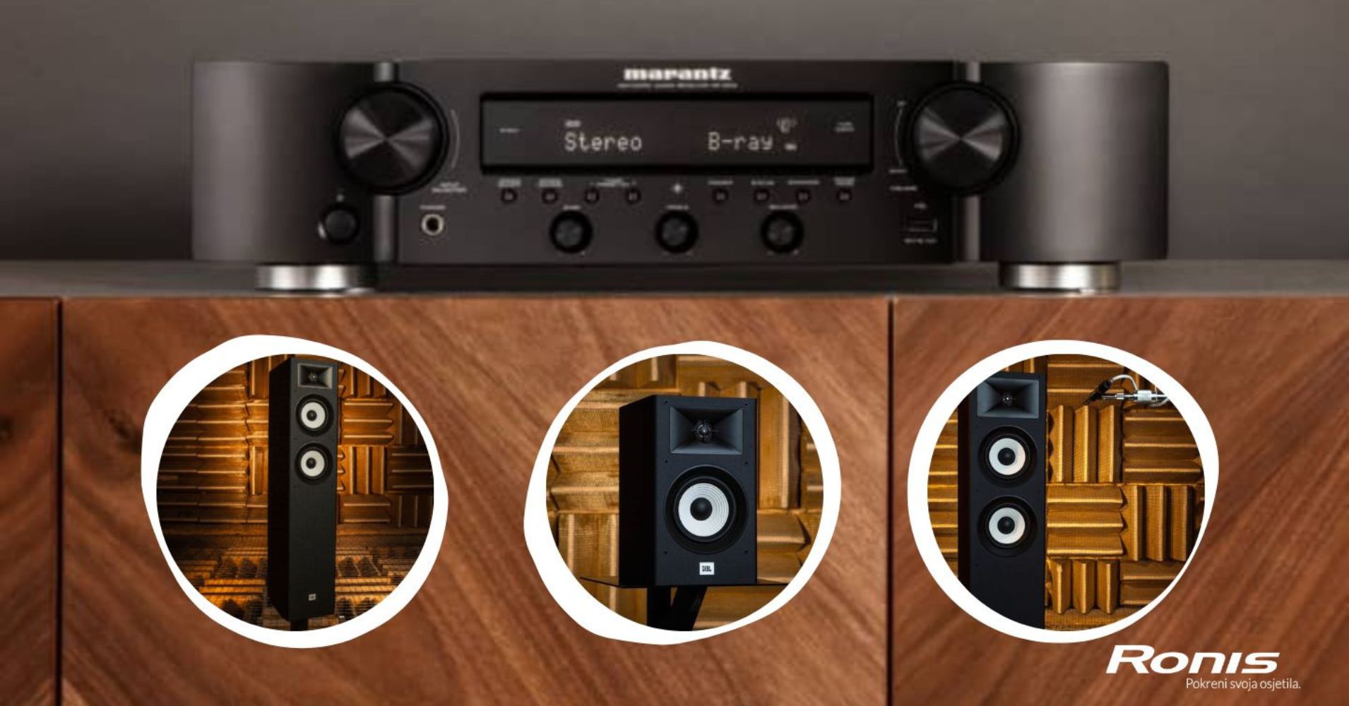 Akcija na Hi-Fi komplete: Marantz NR1200 i JBL Stage A130, A180 ili A190