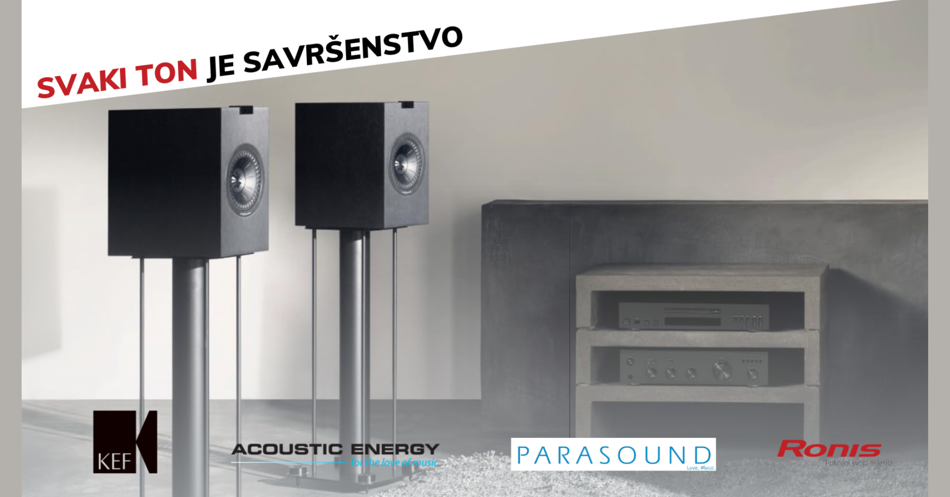 Akcija na KEF, Parasound, Acoustic Energy: Opremi se vrhunskim Hi-Fi zvučnicima ili pojačalom