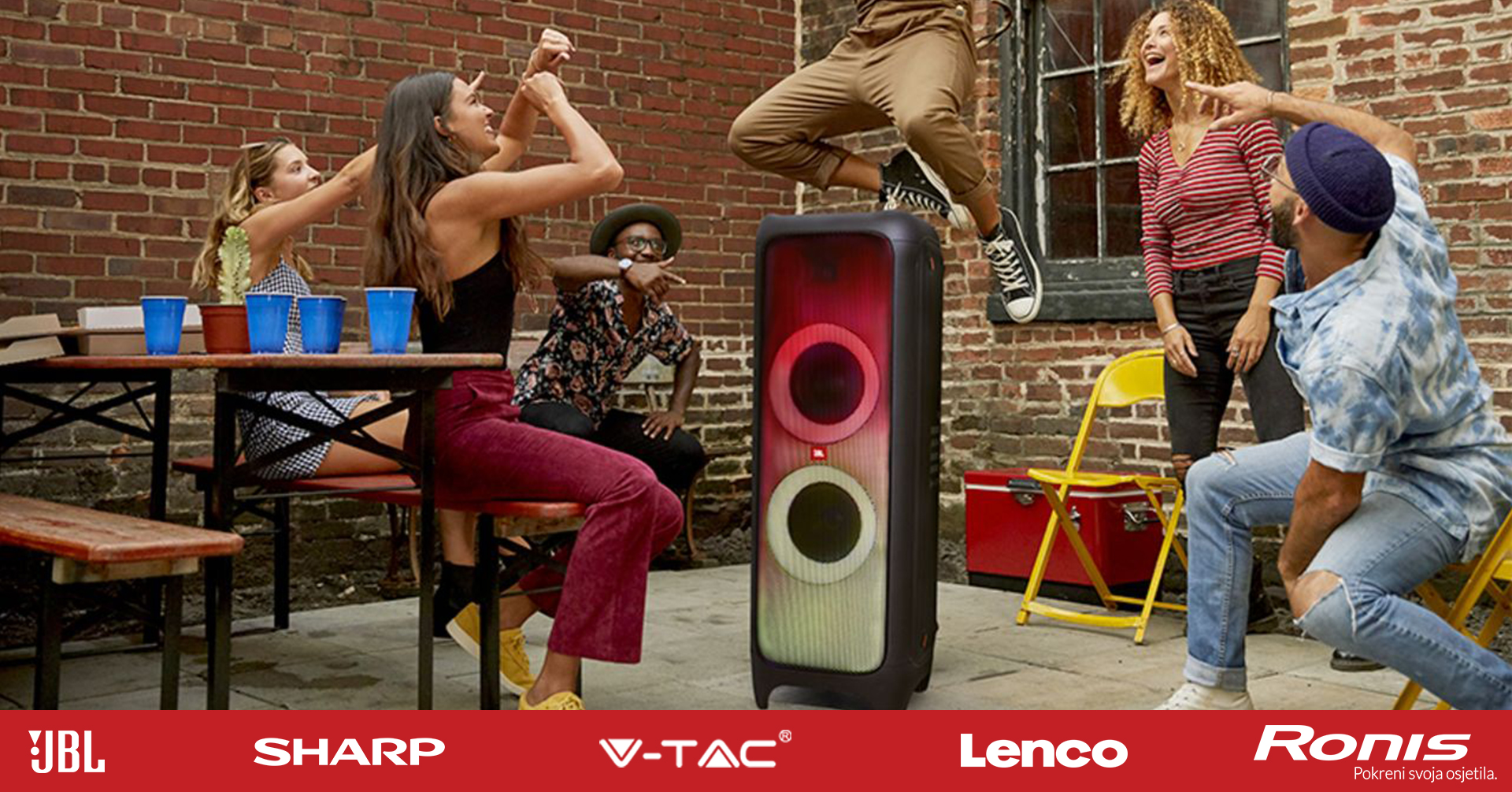 AKCIJA PARTY ZVUČNICI 🔊 Sharp, JBL, Lenco ~ nabavi ga sad po proljetnoj cijeni, plati na rate!