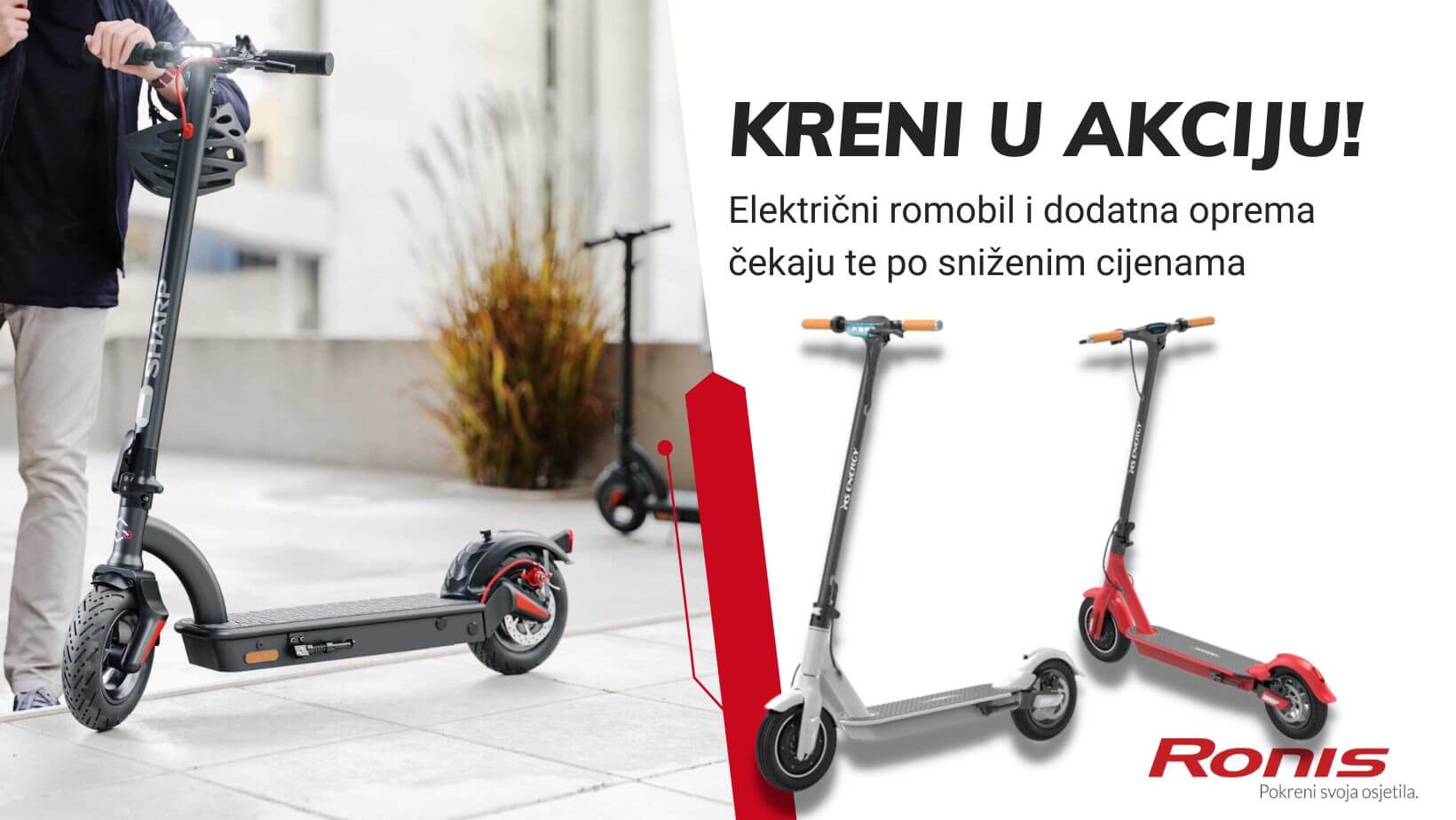 Akcija romobila plus PROMO KOD na zaštitnu opremu! 🛴