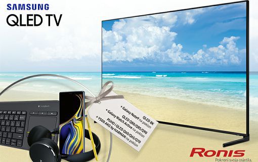 AKCIJA Samsung QLED TV na 36 rata uz fenomenalan poklon! Odaberi vrhunski televizor sada uz poklon Galaxy Note 9, AKG bežične slušalice ili Logitech bežičnu tipkovnicu!
