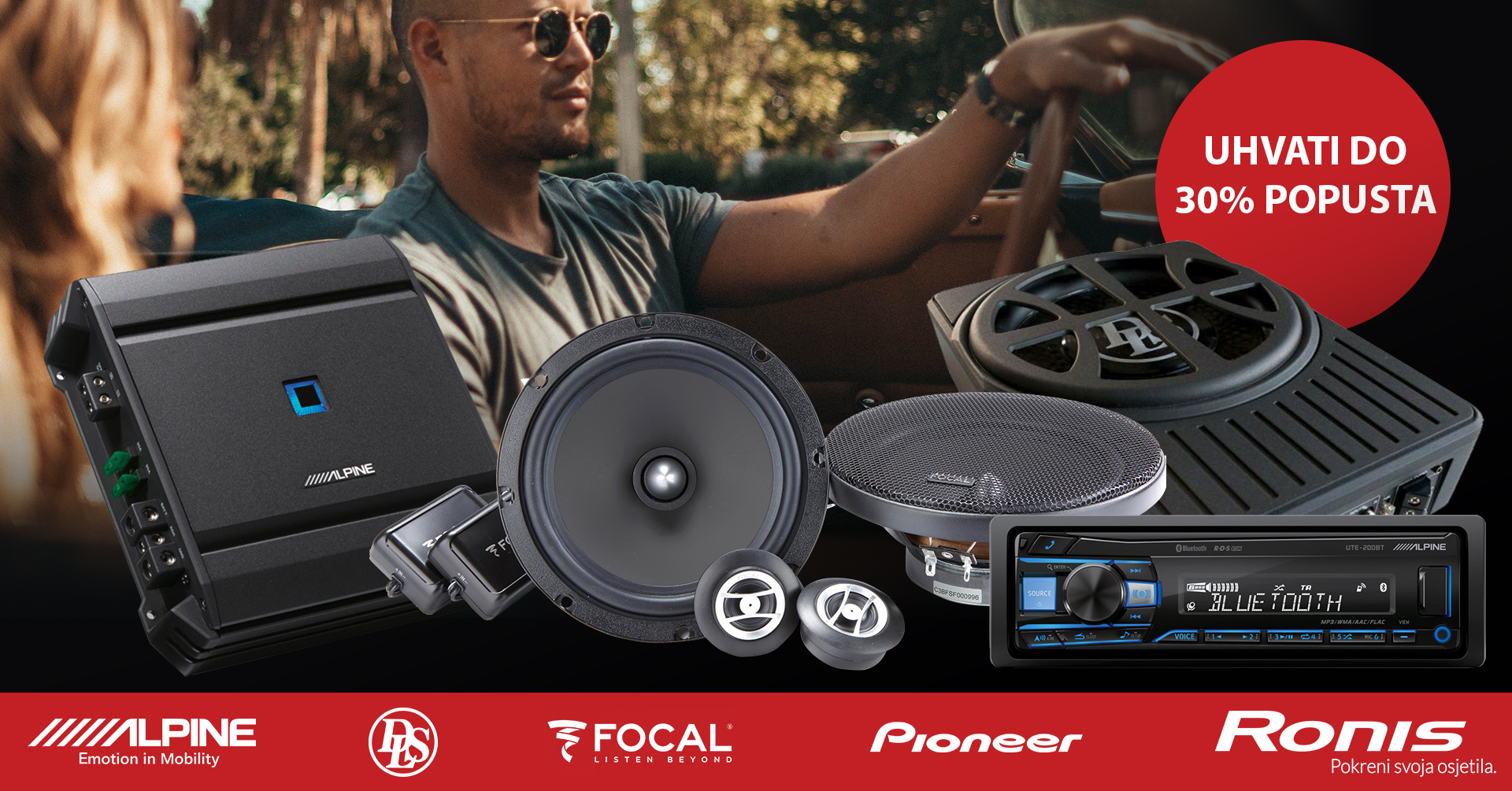 CAR AUDIO AKCIJA 🚗 Alpine, DLS, Focal, Pioneer sniženi do 30%