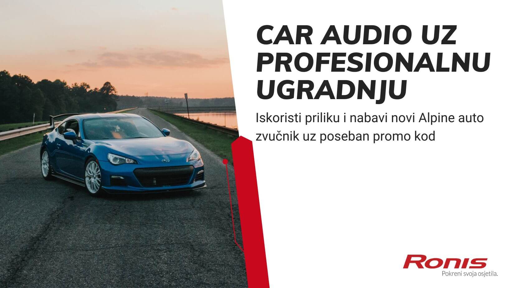 Car audio akcija uz profesionalnu ugradnju! 🚗 PLUS promo kod na auto zvučnike