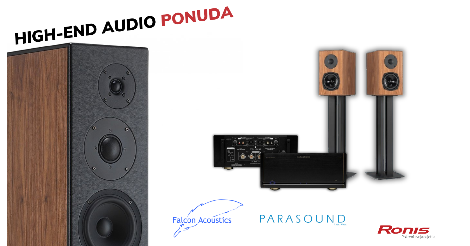 Falcon Acoustics i Parasound: Zvučnici i pojačala na akciji