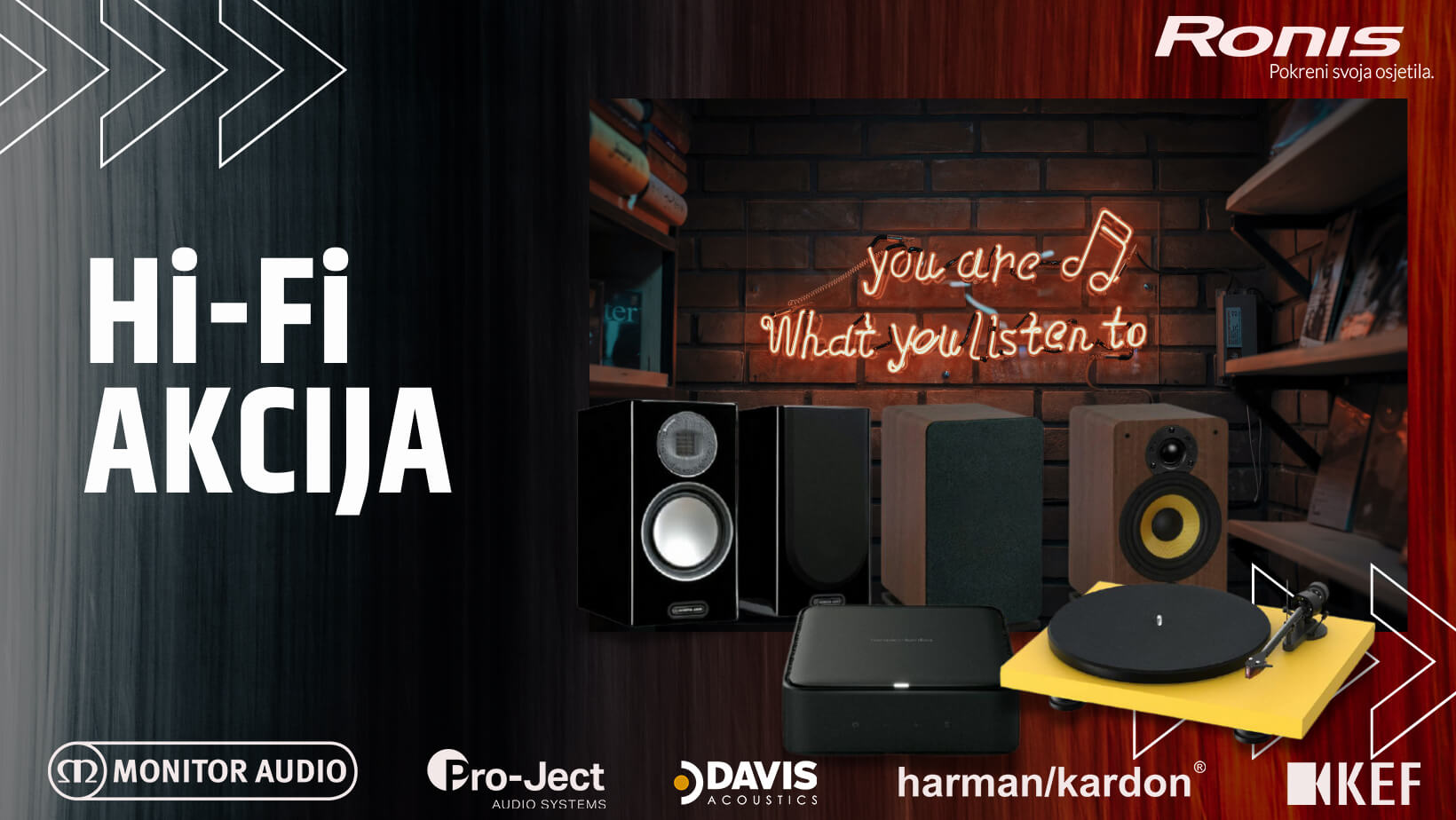 [Hi-Fi NA NAJJAČE!]! 🔊 Akcija zvučnika, gramofona i Hi-Fi setova u Ronisu.