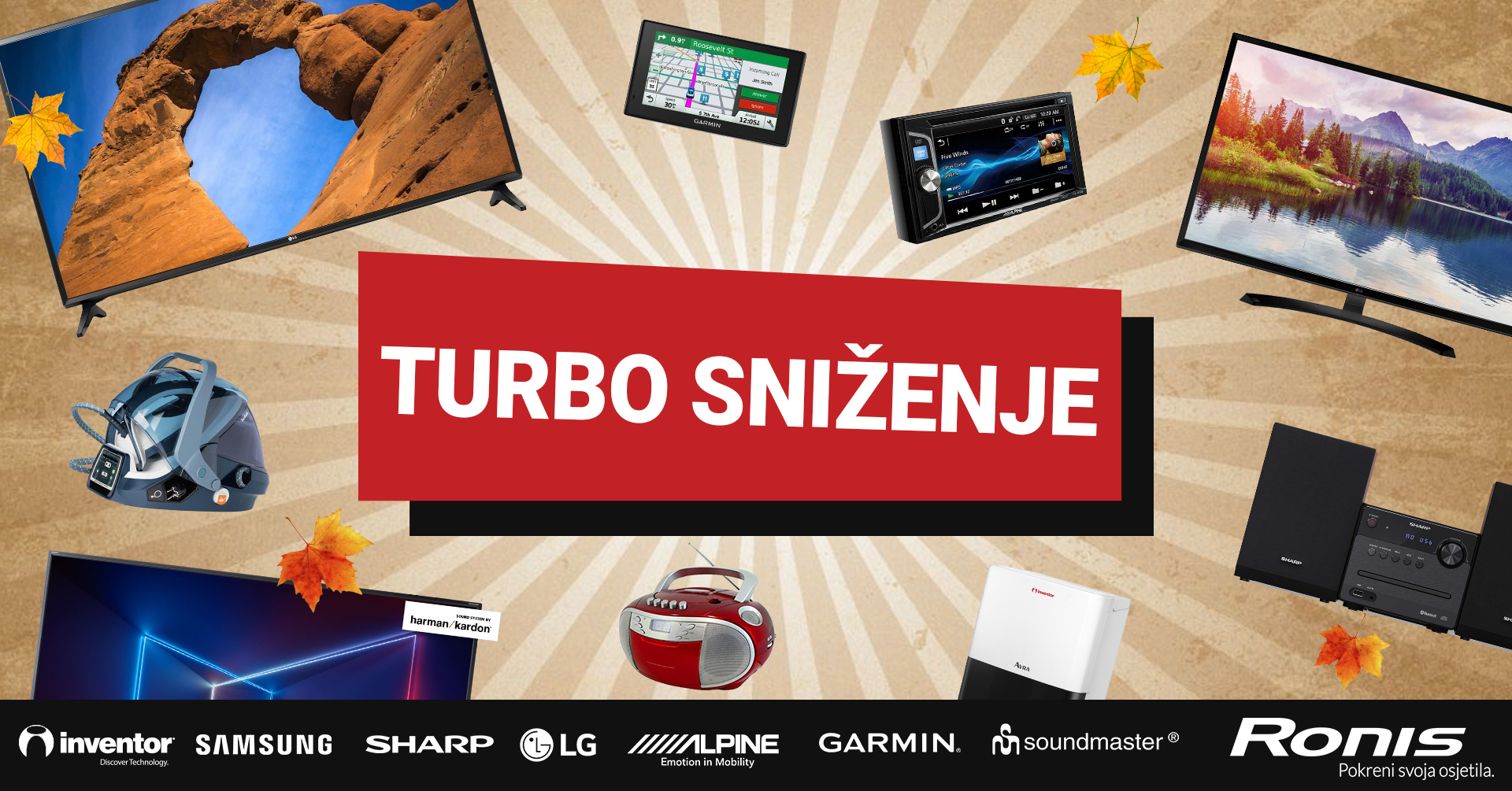 Jesenski cijenopad 🍁 Uzmi do 41% popusta na televizore, monitore, hifi, auto multimediju i navigaci
