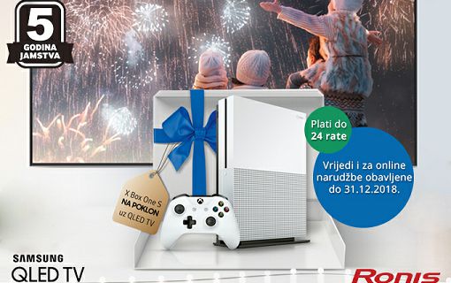 Još samo 4 dana - kupi vrhunski Samsung QLED TV i uzmi poklon XBOX One S!